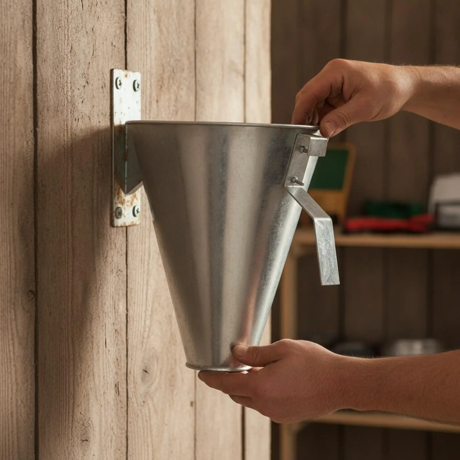Wall-Mounted Poultry Slaughter Cone Heavy-Duty, Chicken Killing Cone, for home flock
