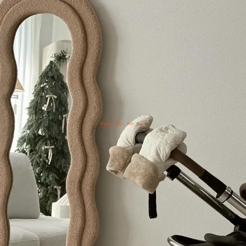 J0PF 2pcs/Set Baby Strollers Sarung Tangan Lembut Tangan Tangan Terhormat Tahan Angin Tahan Angin