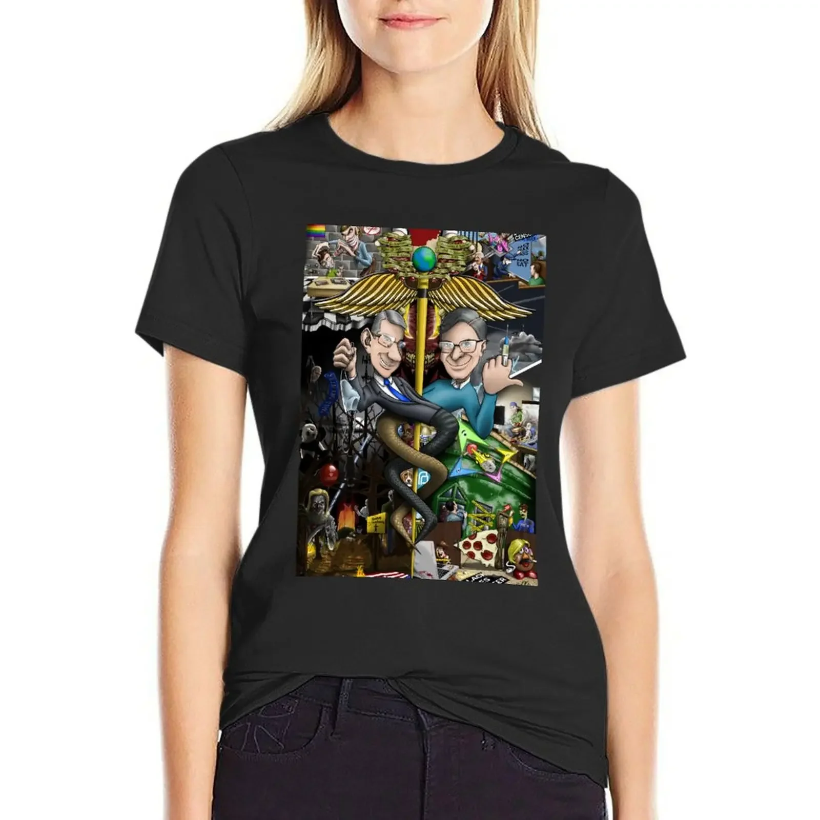 

Sneaky Snakes T-Shirt Aesthetic clothing quick drying Blouse graphic t-shirts for Women
