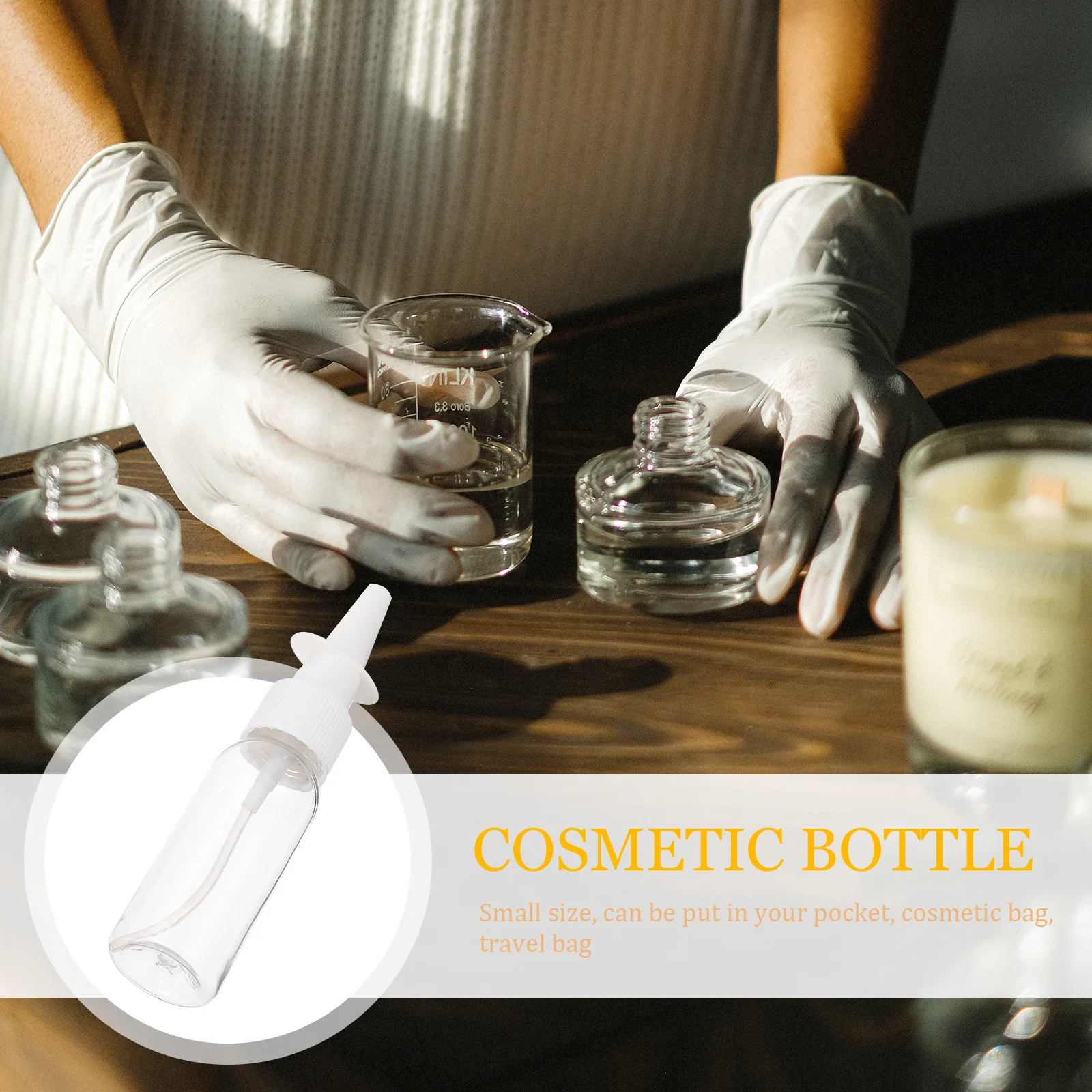 

8Pcs 30ml Portable Empty Spray Bottles Refillable Travel Small Nasal Spray Bottles Plastic Bottle Skin Lotion Essential Oils