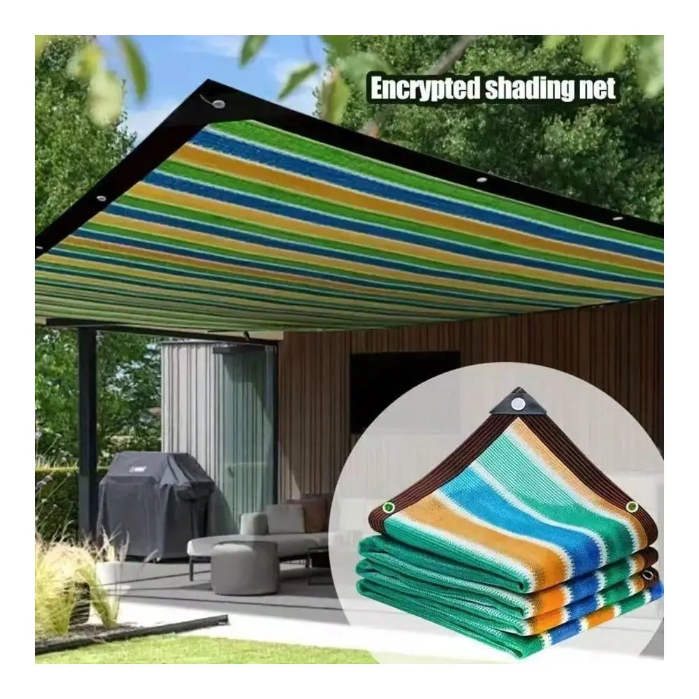Outdoor Sunshade Net Breathable UV Protection, Colorful Polyethylene Mesh Suitable For Garden, Yard And Balcony