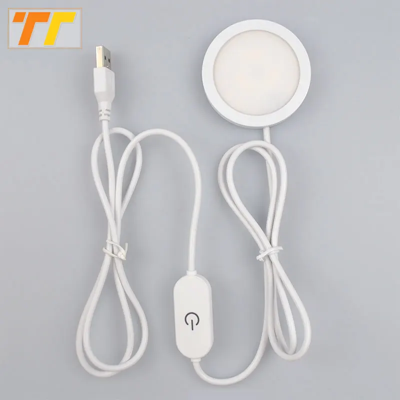 

USB-светильник с сенсорным затемнением, 3 Вт, 7 Вт, 10 Вт, 5 В, светодиодный светильник под шкафом, мини-прожектор, витрина для ювелирных изделий, шкаф, накладной монтаж