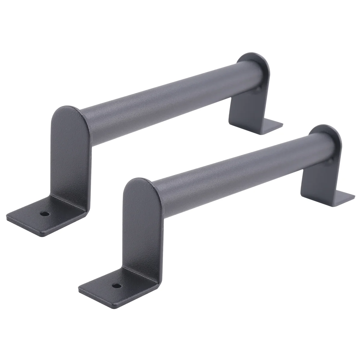 T79C 2Pcs Black Carbon Steel Sliding Barn Door Pull Handle for Sliding Barn Door Garden Gates Garages Hardware Kit