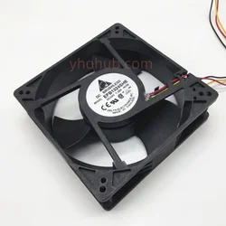 Delta Electronics EFB1324SHE 4C58 DC 24V 1.38A 3-Wire 127x127x38mm Server Cooling Fan