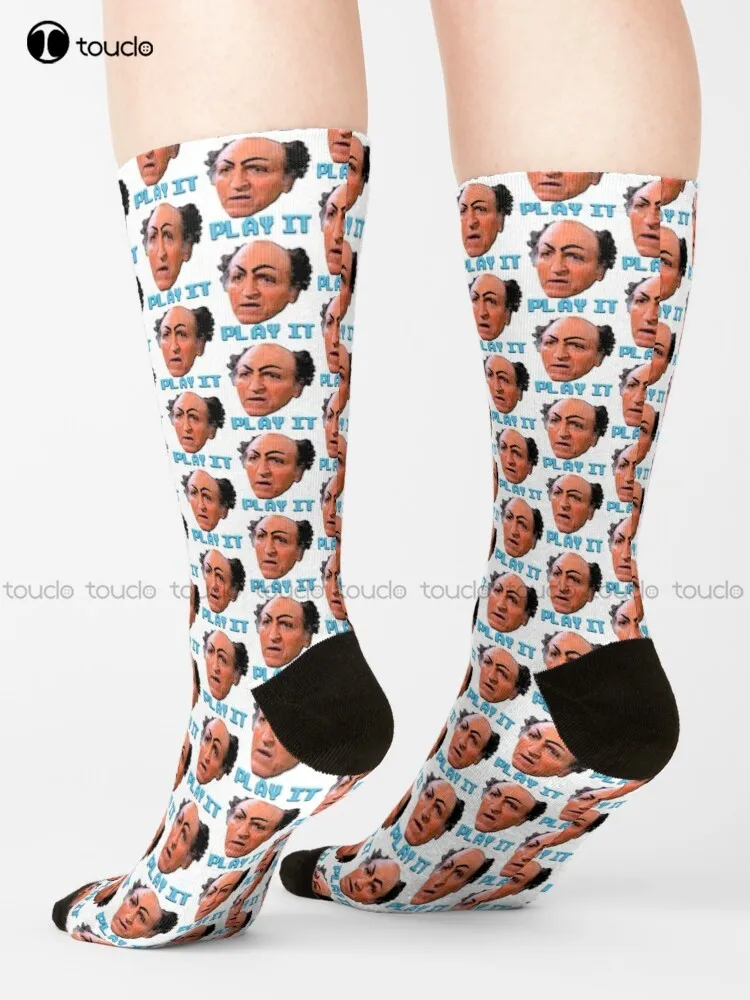 Play It Uncle Leo! Seinfeld Socks Running Socks 360° Digital Print Unisex Adult Teen Youth Socks Personalized Custom Gift