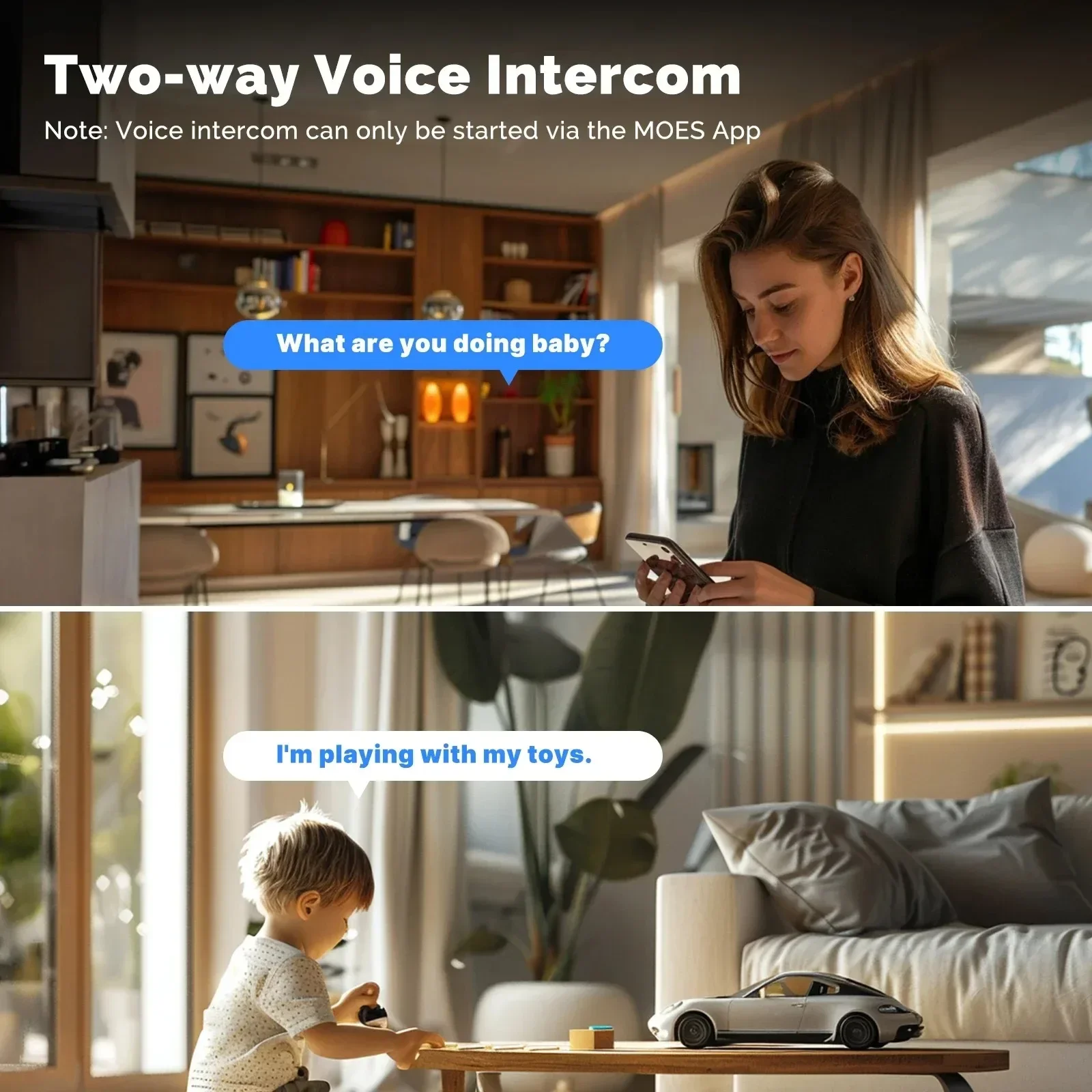 8MP WiFi Indoor Pan/Tilt Smart Security Cameras 4MP HD Infrared Night Vision Motion Sound Detection Monitor Panoramic Patrol Cam