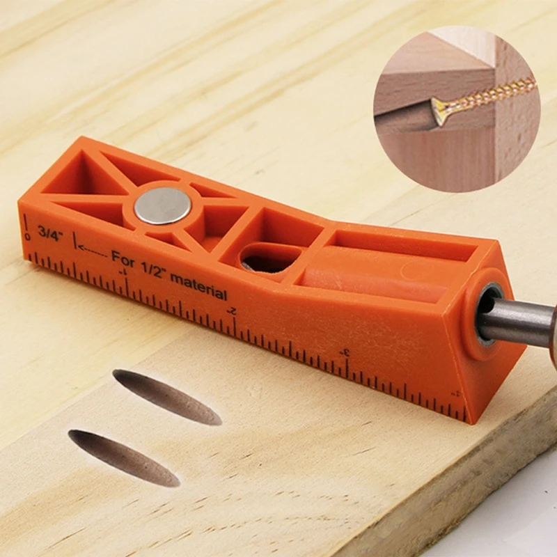 Woodworking Angled Hole Locator Drill With Magnet Guide Hole Fixture Drill Guide Hole Locator Hole Positioning Accessory