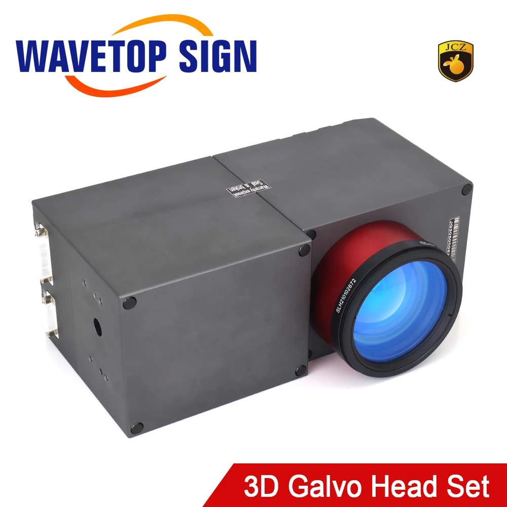 WaveTopSign 1064nm Cost-Effective 3D Galvo Scanner Aperture 10mm 15VDC Galvo Head Set for 3D Fiber La ser Marking Machine