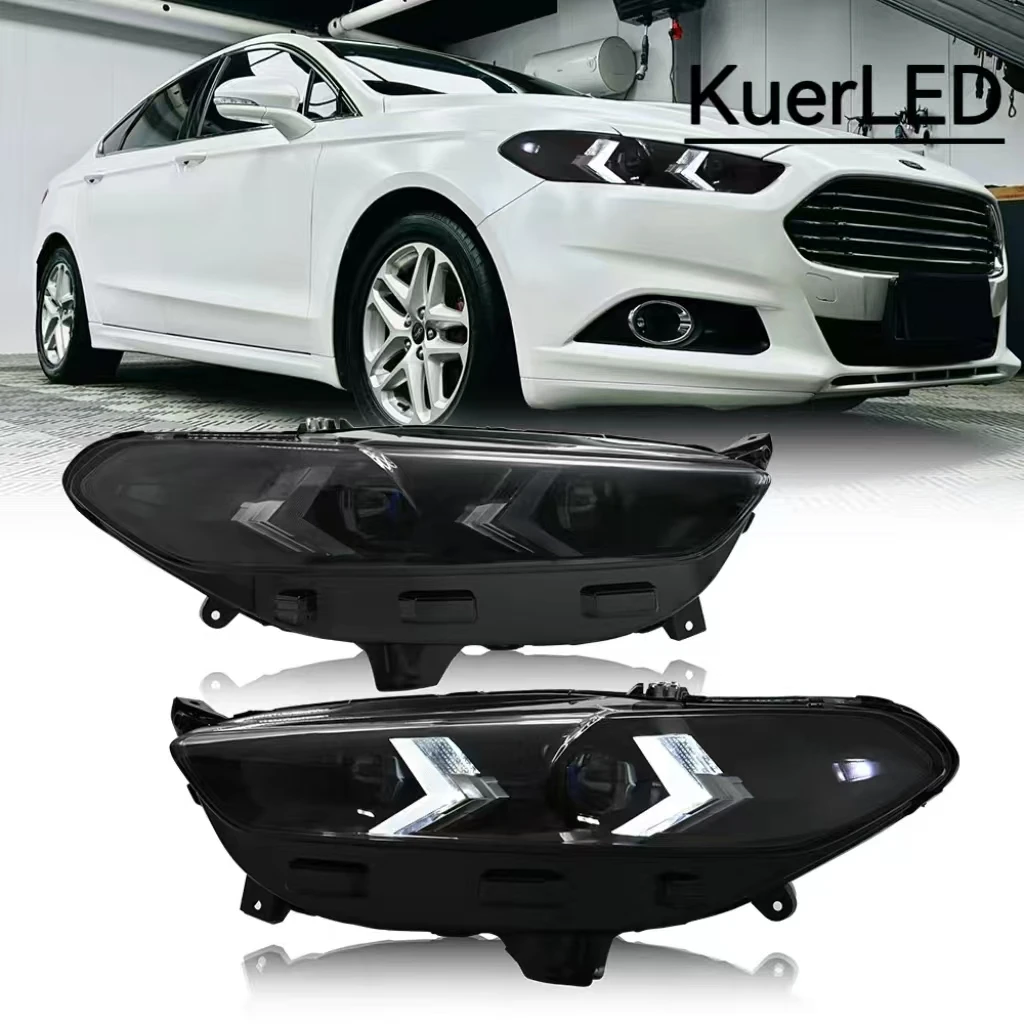 

KuerLED Headlight For Ford Fusion/Mondeo 2013-2016 Non Demon Eyes Projector Car Accessories HeadLamp Assembly