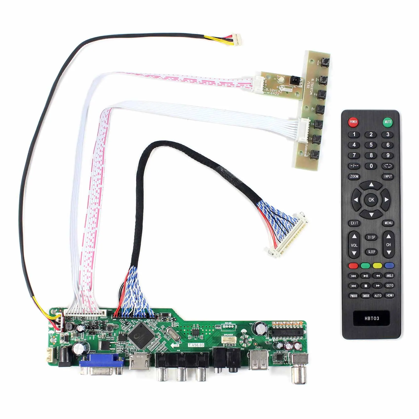 15.6 Inch Lcd Tv Board Kit Vst56 Lcd Tv Display Board 1920X1080 1366X768 1680X1050 Universal Lcd Tv Controller Driver Board