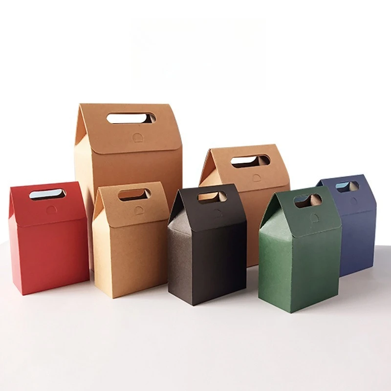Boîte à biscuits et bonbons en cuir de vachette de couleur unie rétro, boîte cadeau, plusieurs couleurs, emballage souvenir, sac cadeau