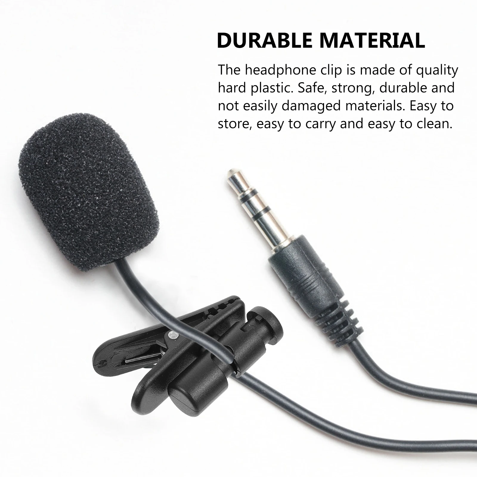 

8 Pcs Headphone Clip Earbud Clips Car Microphone Fixing Cable Wire Earplugs Accessories Stable Durable Hard Material