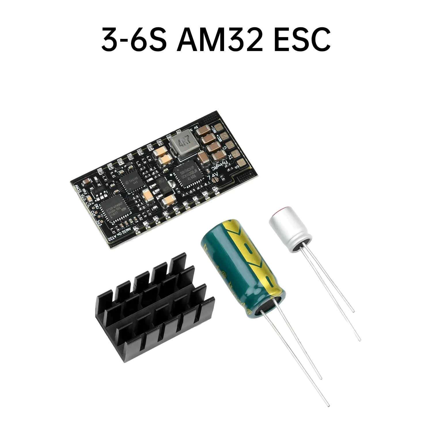 Módulo Electrónico Brushless AM32 ESC V2.5 75A, Corriente Transitoria 3-6S 7-26V, Control Principal de 32 bits para Drones y Aeromodelos RC