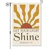 Perfectinsoy Let Your Light Shine Christian Bible Garden Flag 12x18 llz