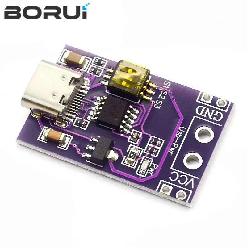 Type-C QC AFC PD2.0 PD3.0 to DC Spoof Scam Fast Charge Trigger Polling Detector USB-PD Notebook Power Supply Change Board Module