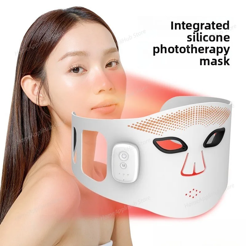 LED Photon Beauty Mask Instrument USB Electronic Mask Rejuvenation Lightens Fine Lines Brighten Skin Tone Repair Skin