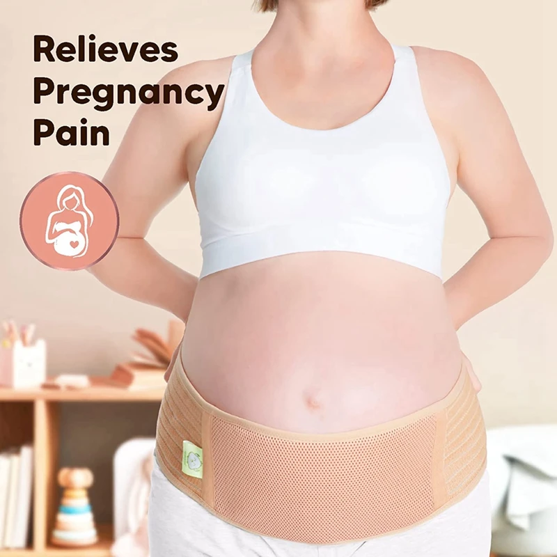 Maternity Belly Band For Pregnancy - Soft & Breathable Pregnancy Belly Support Belt, Pelvic Support Bands