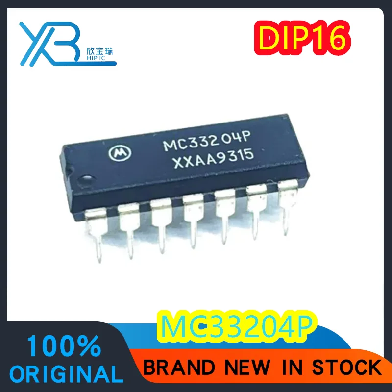 

(1/30) MC33204P Low Voltage Rail-to-Rail Operational Amplifier Direct Plug DIP-14 Electronics Spot Shipping Fast