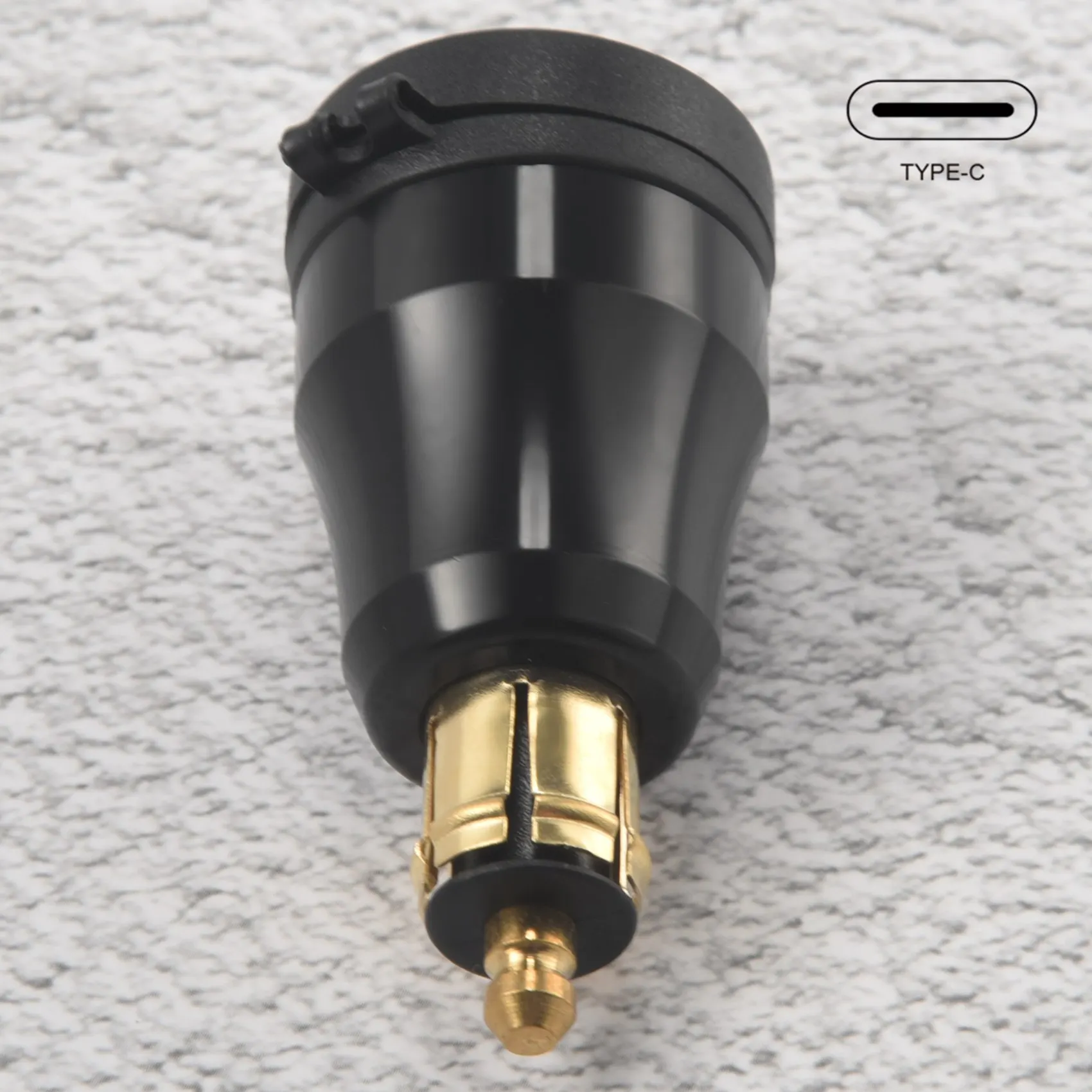 Motorcycle Waterproof Fast With Usb Type-C Port 12V/24V Qc3.0 Power Adapter Hella Din Plug Socket For Bmw Ducati Triumph