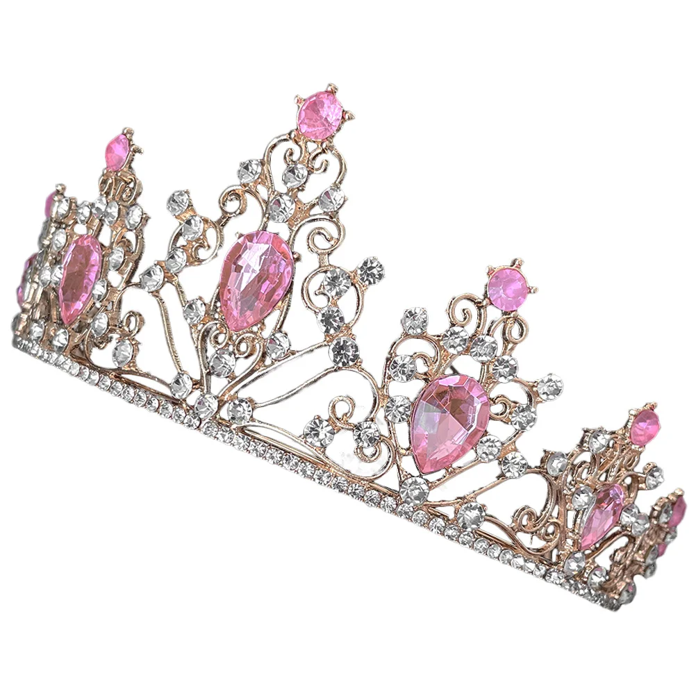 

Crystal Crown Zinc Alloy Wedding Headdress Wedding Bridal Hair Accessories Banquet Tiaras Women Delicate Bright
