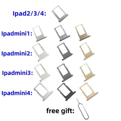 SIM Card Tray chip slot drawer card Holder For Iphone Ipad 2/3/4 Ipad mini1/2/3/4 drawer chip card tray for Ipadmini1/2/3/4
