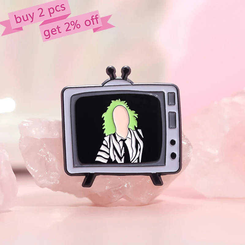 Horror Movie TV Series Enamel Pins Custom Twins Television Brooches Lapel Badges Punk Gothic Jewelry Gift for Fans Friends