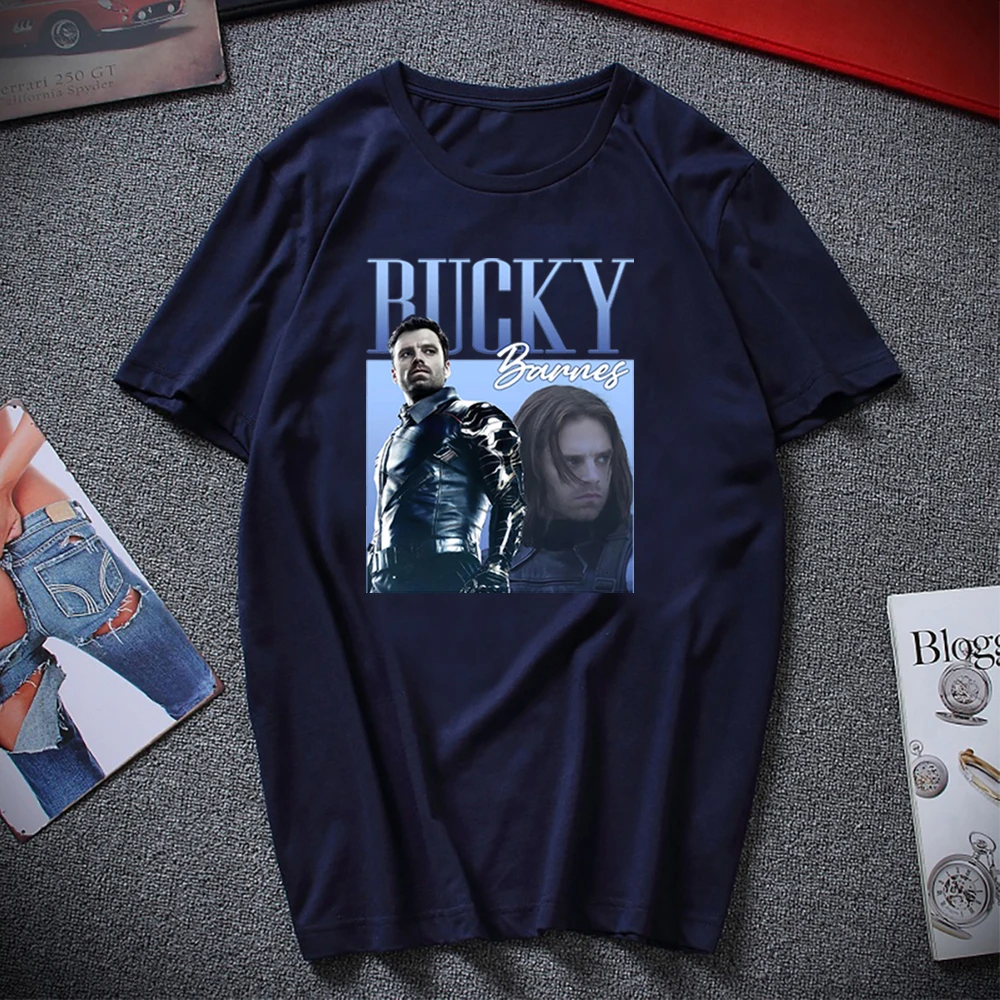 Vintage Barnes 1917 Unisex T-Shirt Bucky Barnes Shirt Sebastian Stan Homage Graphic Tee Unisex Hip Hop Streetwear Hipster Tops