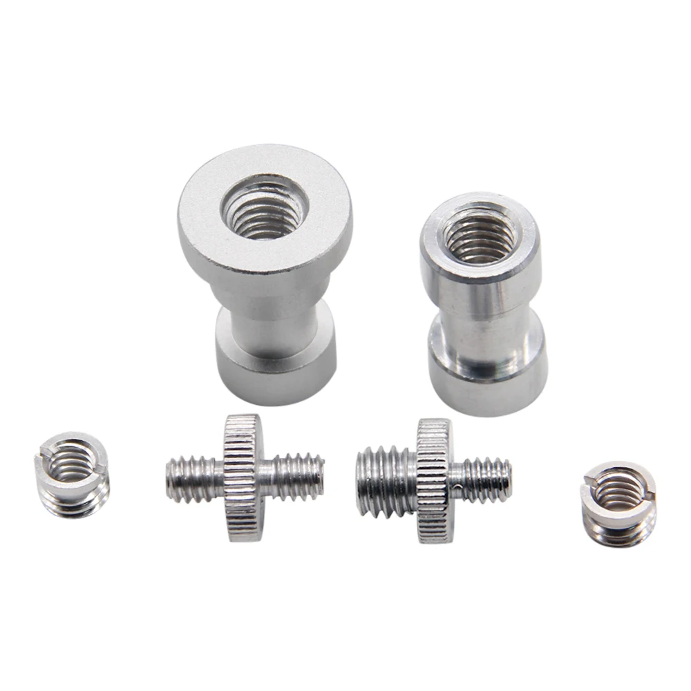 1Set 1/4 3/8" Male Female Metal Screw Kits Tripod Monopod Screw Mount Convert Adapter Light Stand Photography