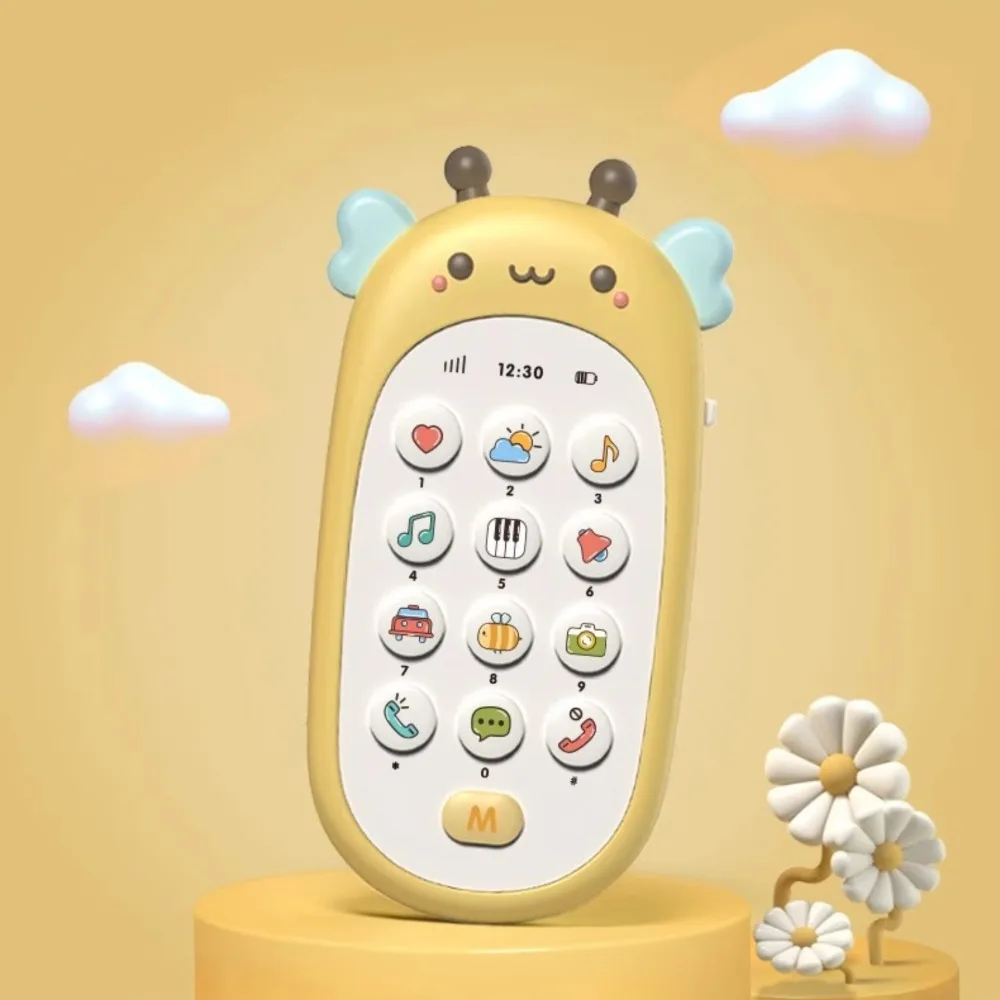 Music Function Baby Phone Toy Interactive Feature Biteable Design Musical Baby Toy Smart Toy Educational Sound