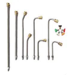 เครื่องฉีดน้ําแรงดันสูง Extension Rod Lance Set ปืนสเปรย์ 4000PSI พร้อม Quick Connect เพื่อการทําความสะอาดที่มีประสิทธิภาพ