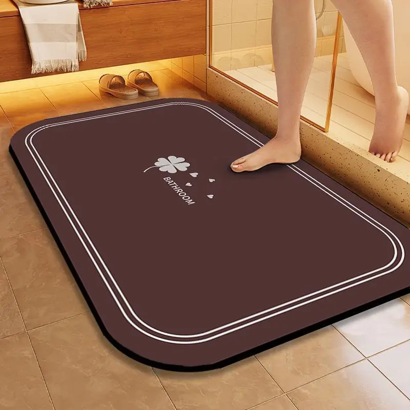 

Soft diatom mud toilet floor mat quick drying water absorption bathroom non-slip mat toilet toilet foot mat