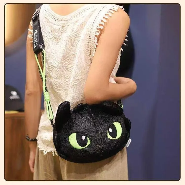 

HotSellingOfficial Licensed How to Train Your Dragon Toothless Plush Shoulder Bag, Kawaii Crossbody Bag Gift for Teen Girls Fans