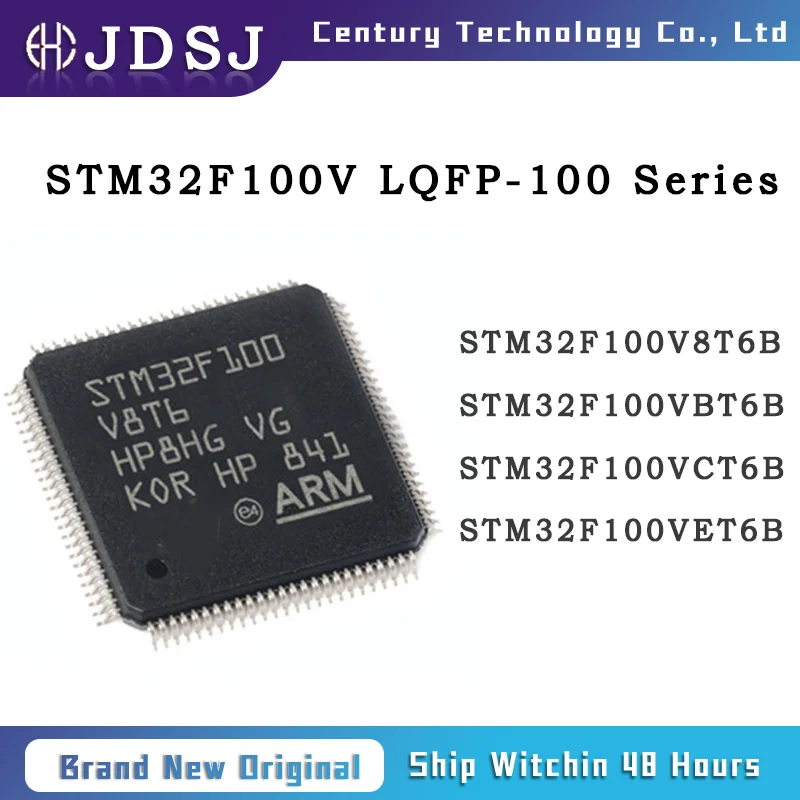 5PCS STM32F100V8T6B STM32F100VBT6B STM32F100VCT6B STM32F100VET6B LQFP-100 Brand New Original IC Chip