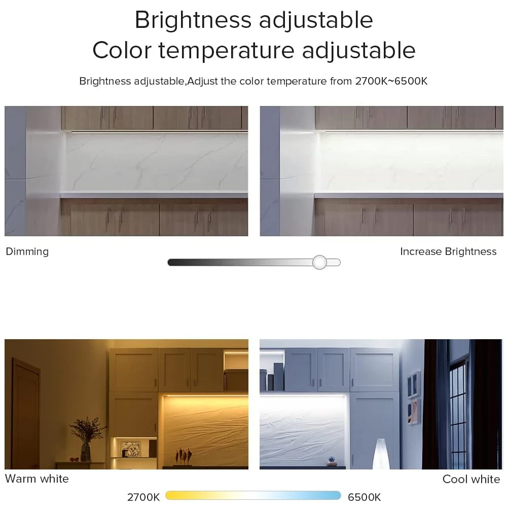 Wall Switch Dimmer LED Controller Wall-Mounted Glass Cover Touch Panel Switch for DC12V-24V COB 3528 5050 CCT LED Strip Lighting