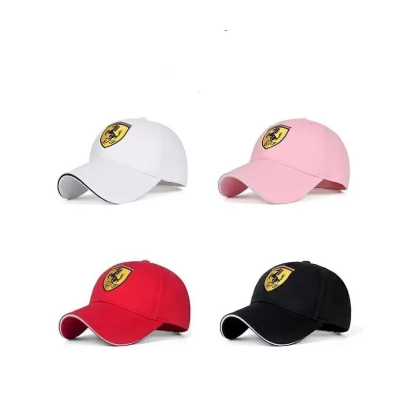 قابل للتعديل سيارة قبعة بيسبول عادية التطريز شعار قبعة القبعات الرياضية في الهواء الطلق لفيراري SJ 308 GT4 328 GTB GTS F355 مودينا F430 #4