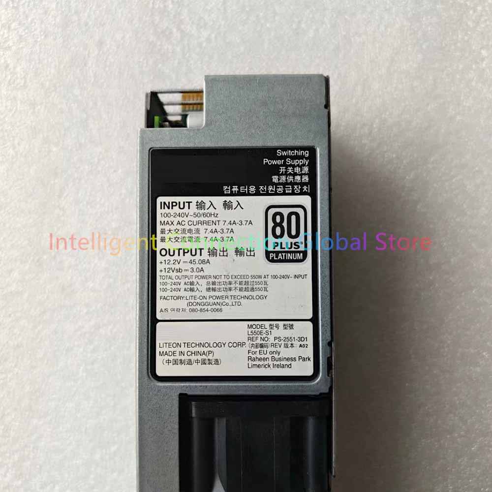 R430 R330 550W Server Power Supply 034X1 X185V 6V43G NCNFF L550E-S1