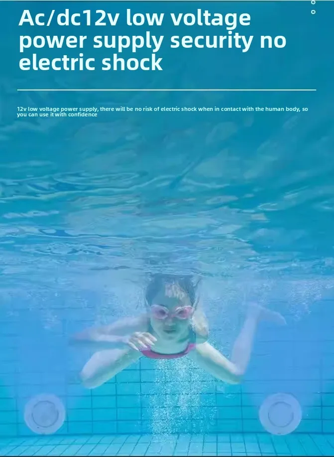 Zwembad RGB LED Zwembadverlichting IP68 Waterdicht AC12V 2500lm 45W RGB LED Zwembadverlichting met afstandsbediening