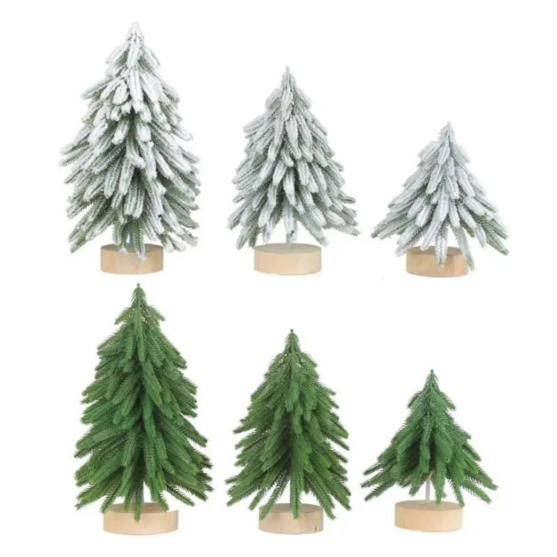 Mini Christmas Tree | Artificial Mini Pine Needles Tree Portable Small Realistic Tabletop Tree Decor Home Room Indoor supplier