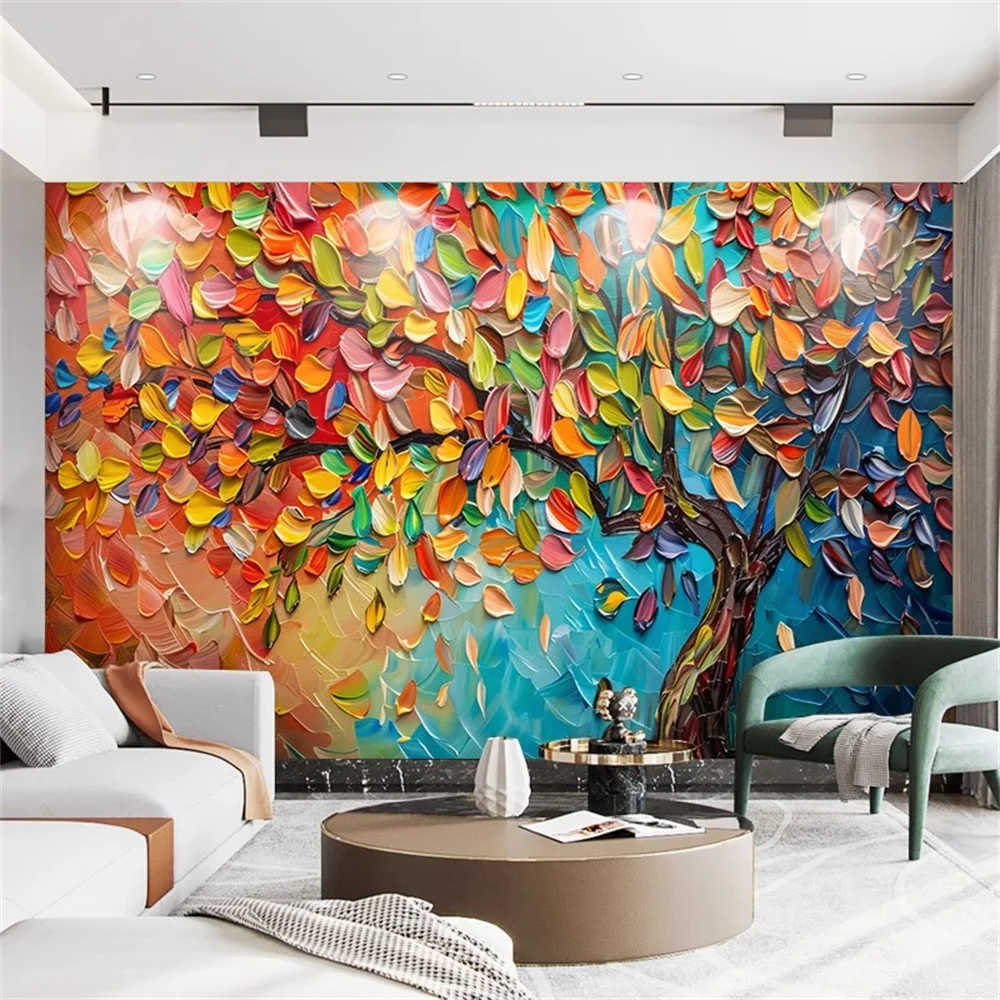 Custom redwood tree red pine tree 3D Wall Mural Wallpapers for Living Room Bedroom TV Background wallpaper wall paper landscape