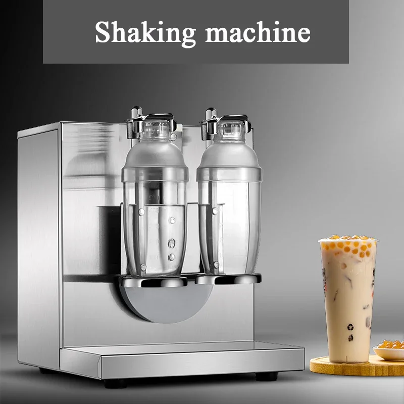 PBOBP Electric Double Heads Bubble Tea Ice Cream Shake Maker Cup Shaker Milk Tea Equipment Shaking Machine For Drinking Shop