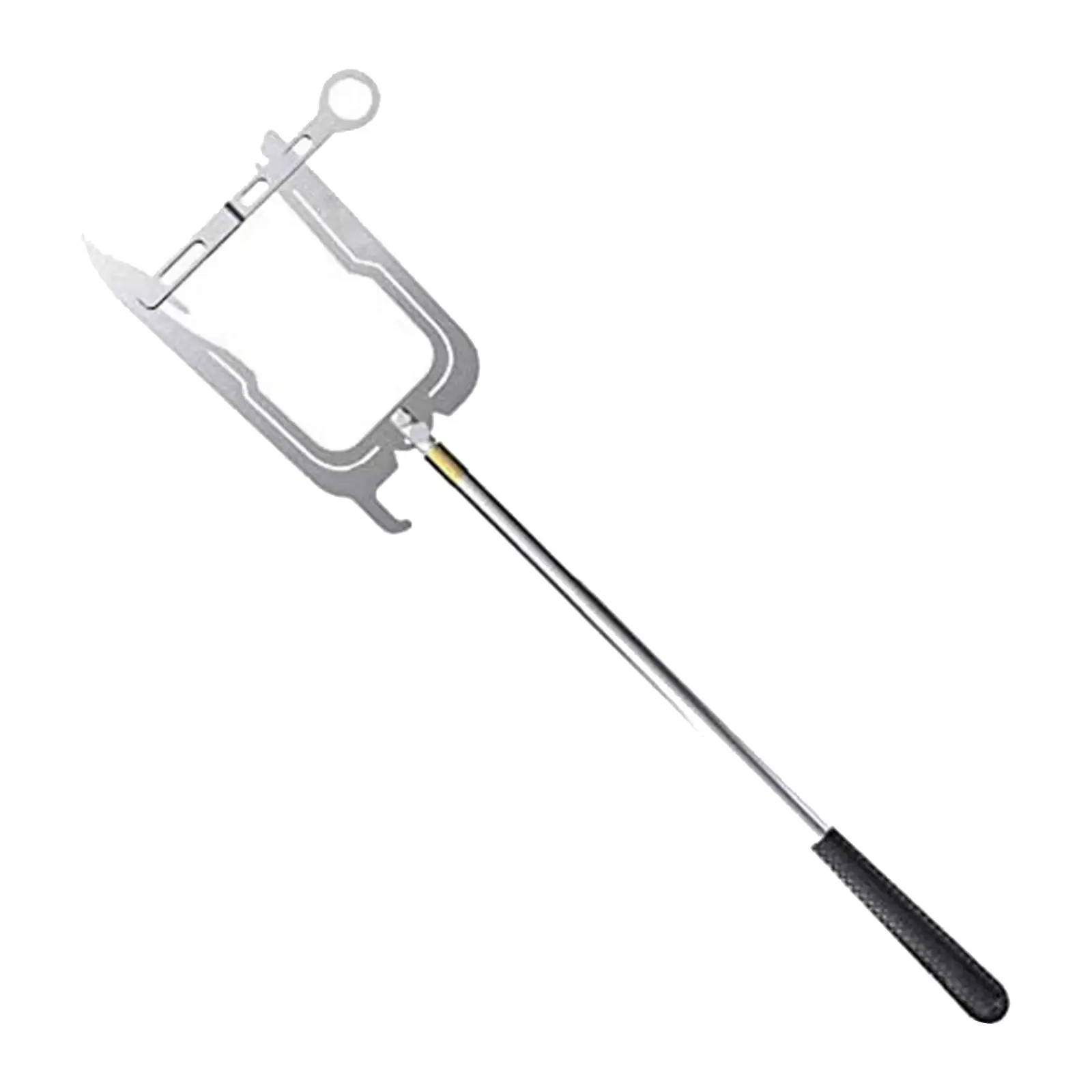 Hook Threader Easy to Use U Shaped Stainless Steel Quay Hook Pole for Grabbing Gear Bags Telescoping Tie Rope Outdoor Moor Boats