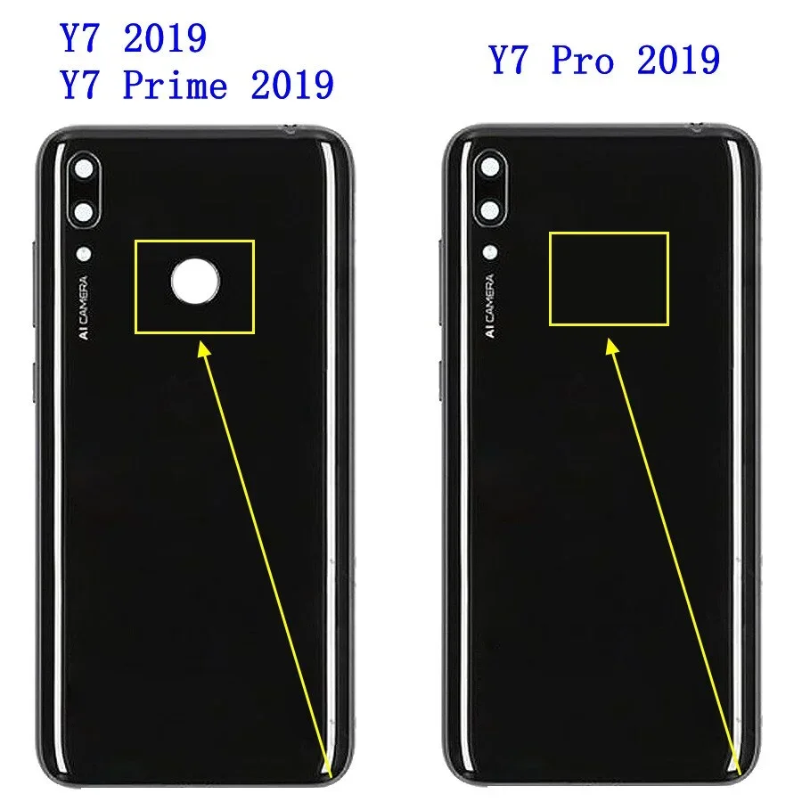 For Huawei Y7 Prime 2019 Back Battery Cover Rear Housing Y7 2019 Case Y7 Pro 2019 Battery Cover