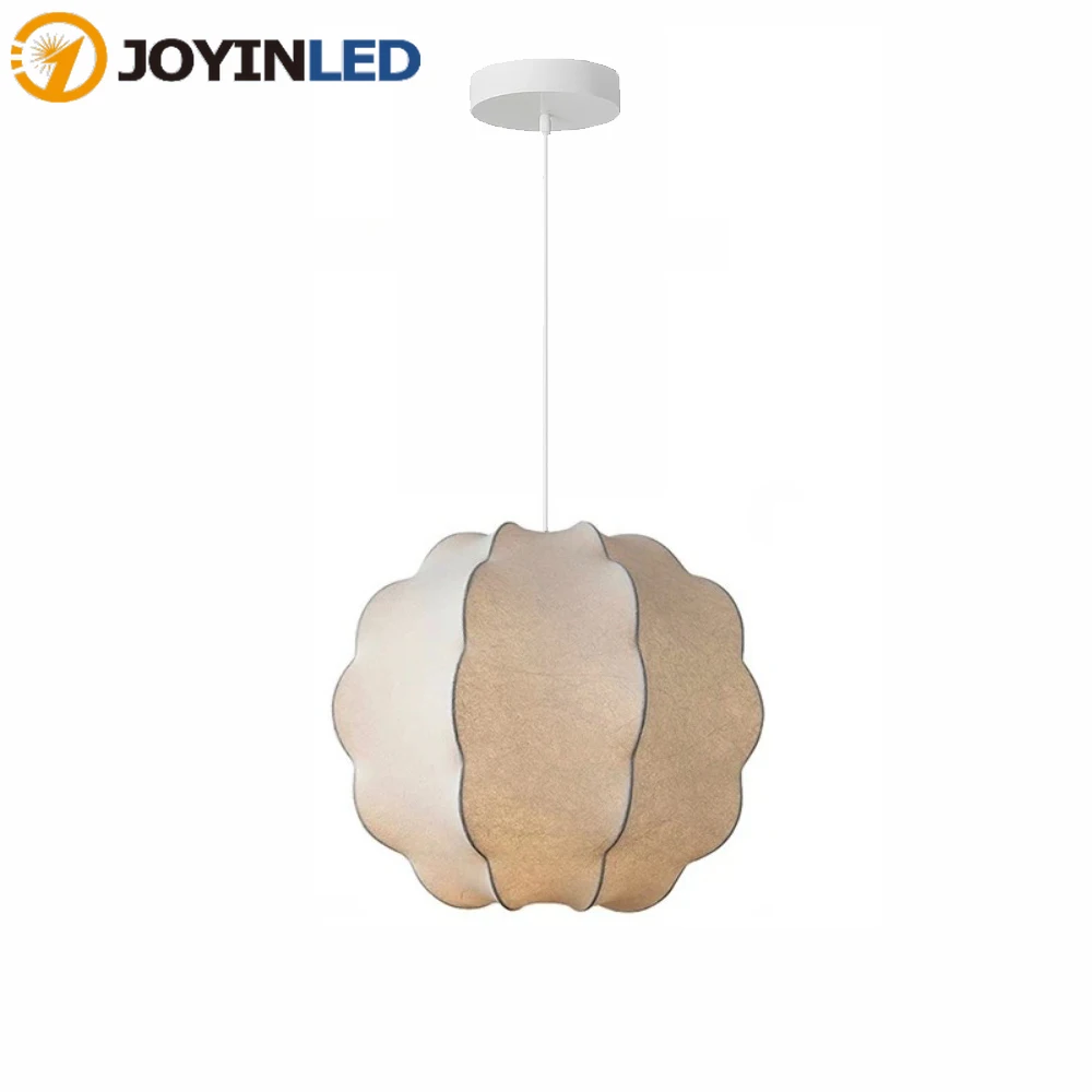 

JOYINLED Japandi Silk Pendant Light Nordic Creative Chandelier for Restaurant Bedroom Living Room Dining Room Bedroom Home Decor