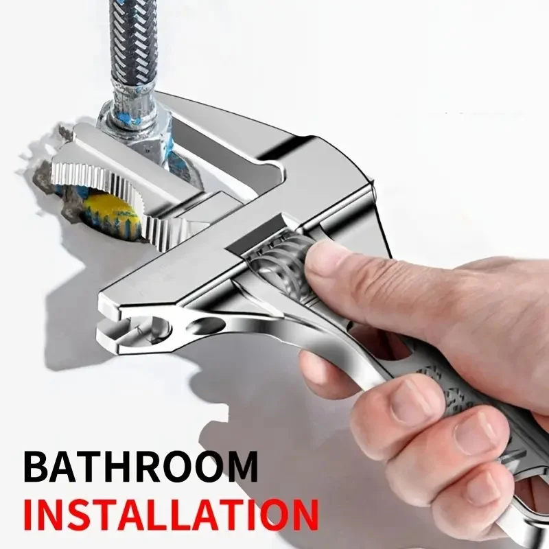 Adjustable Multifunctional Wrench Bathroom Wrench Large Opening Adjustable Wrench Multifunction Spanner Bathroom Wrench Home