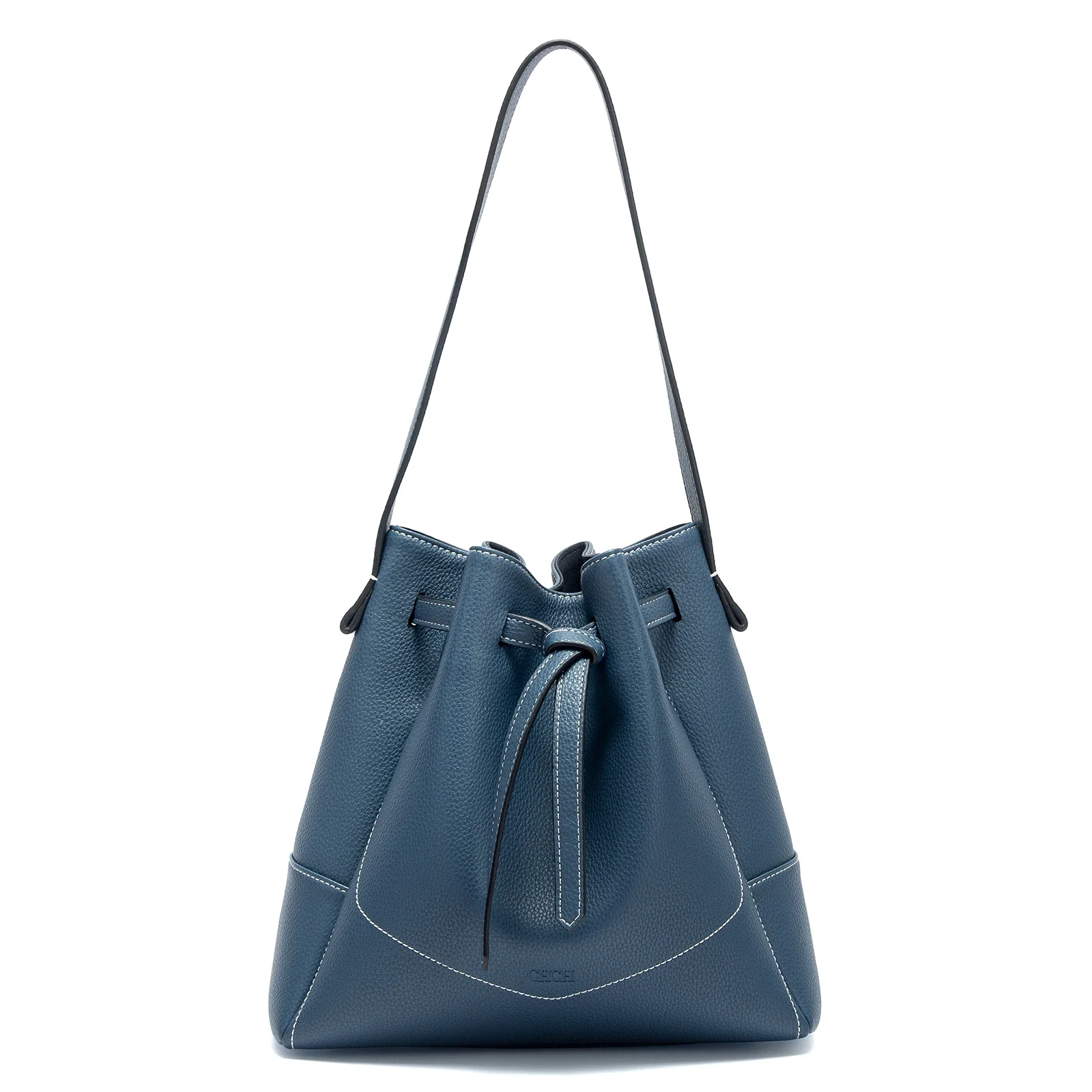 C-H Woman Drawstring Bag Blue Spring Simple Black Casual Women's Bags Mommy Shopping Girl