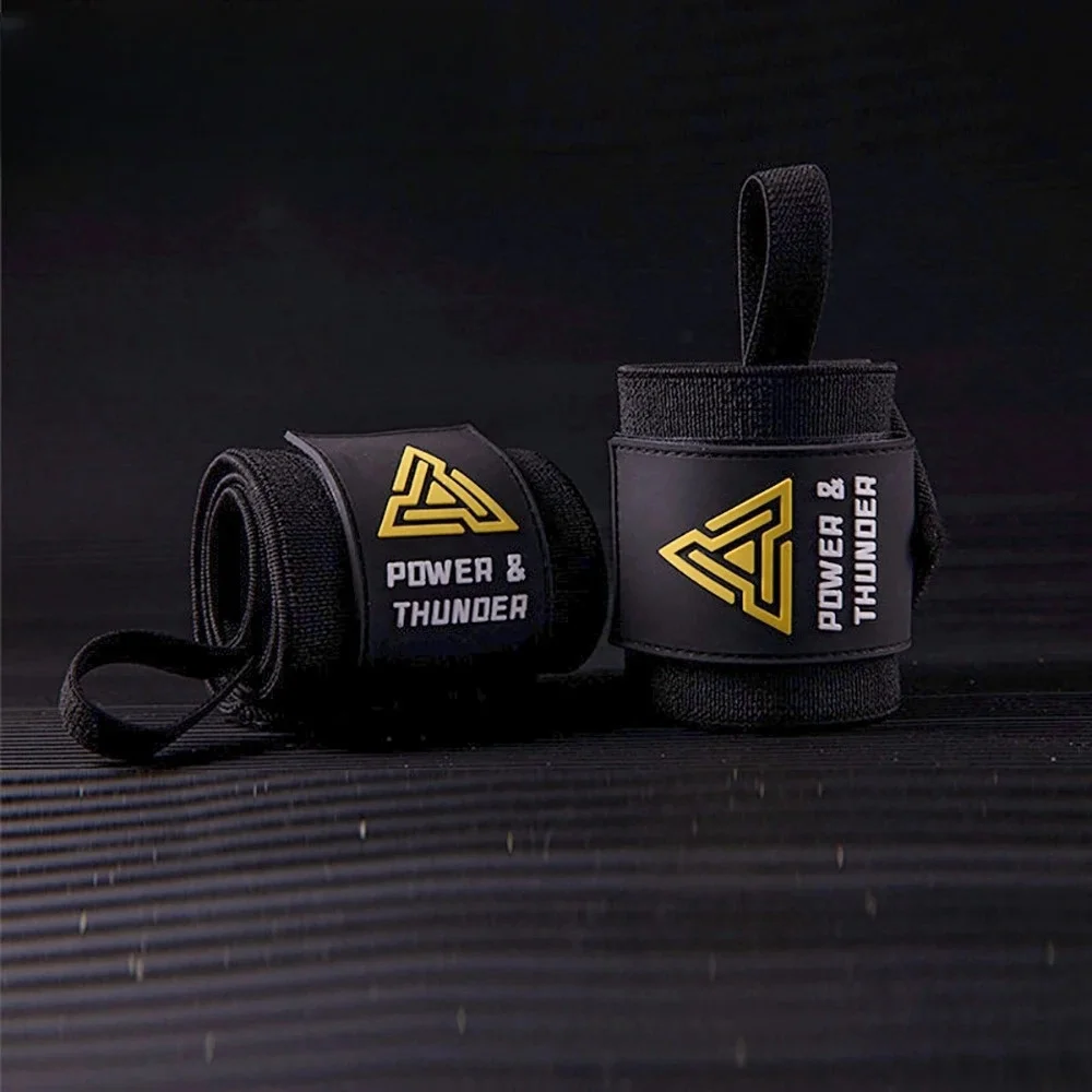 Weightlifting Wristbands Gym Military Wrist Support Crossfit Hand Grips Fitness Glove Workout Pull-ups Deadlift Protect Wrist