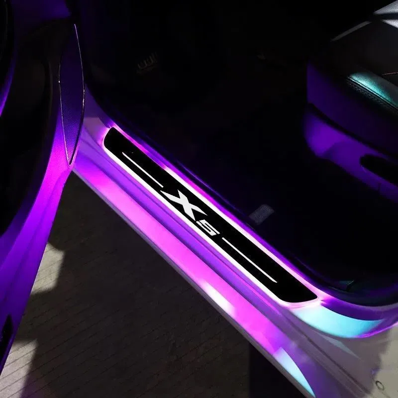 Настроенная Динамическая фотография, приветственная педаль, порог двери, тротуар, автомобильная накладка, педаль для BMW X5 E53 E70 F15 G05