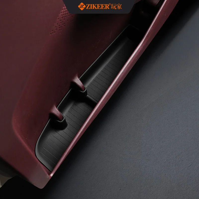 Front Under-door Storage Box For ZEEKR X Soft Plastic Material Black Auto Interior Accessories