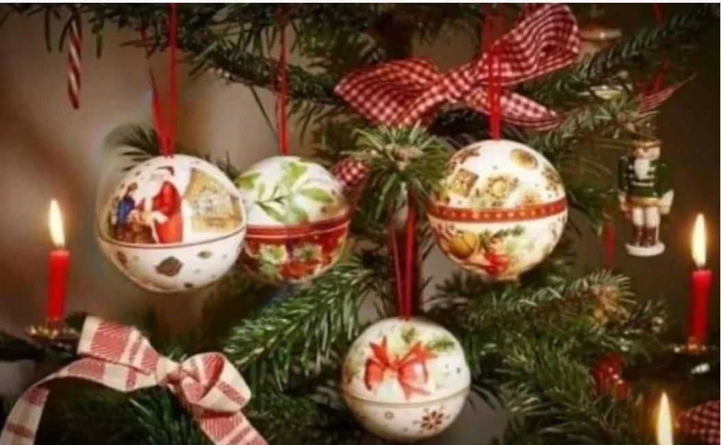 German v abalone dish Christmas cookies rectangular plate cup salad  dessert fruit holder