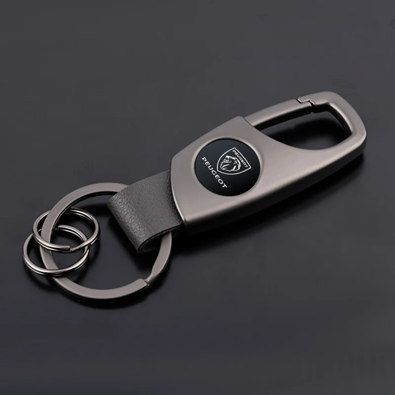 Car Styling Keychain Hanging Keyring Men Gift For Peugeot 408 4008 308 3008 Rifter 5008 508 2008 208 RCZ 407 108 car accessories